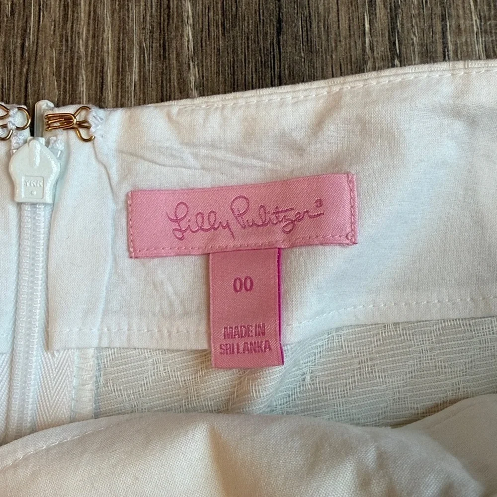 Like New Lilly Pulitzer Izzy Skort in Resort White